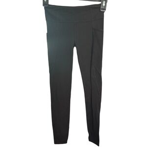 Athleta Girl High Rise Stash Your Treasures Tight Black Leggings, size Medium